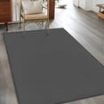 thumbnail image 2 of Dark Gray Washable Area Rug 3x5 Solid Color Low-Profile Large Area Rugs with Non Slip Backing Indoor Floor Carpet for Entrance Living Room Bedroom Home Office, 2 of 9