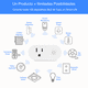 thumbnail image 3 of HAUZA Bluetooth Smart Gateway + Socket - Enchufe más Hub Inteligente (2 en 1) para productos TUYA - App Smart Life - Indispensable para usar Asistentes de Voz y Automatizaciones en productos BLE, 3 of 10