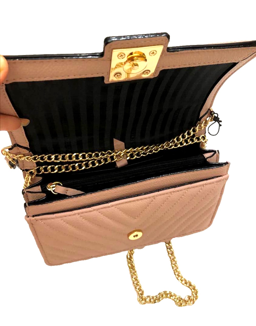 Victoria’s Secret ショルダー Victoria's Secret The Victoria Mini Shoulder Crossbody Gold Tone