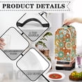 thumbnail image 4 of HELLHERO Retro Floral Pattern Waterproof 15.94"H x 9.45"L x 7.28"W Blender Dust Cover Univesal Polyester Blender Covers, 4 of 6
