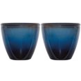 thumbnail image 1 of Suncast Seneca 16 Inch Decorative Resin Flower Planter Pot, Blue/Brown (2 Pack), 1 of 3