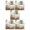thumbnail image 2 of Guardoinrt Easy Care Rectangular Tablecloth Sturdy And Durable Ensures Easy Maintenance white 100*140CM 5Set, 2 of 6