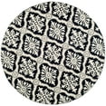 thumbnail image 2 of Safavieh Easy Care Kodney Trellis Area Rug, Black, 8' x 8' Round, 2 of 11
