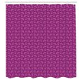 thumbnail image 3 of Ambesonne Damask Shower Curtain, Abstract Flowers Graphic, 69"Wx75"L, Magenta Fuchsia, 3 of 5