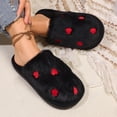 thumbnail image 7 of Wensltd Winter Slippers for Women Wide Width Comfortable Printing House Slippers Indoor and Outdoor, 7 of 7