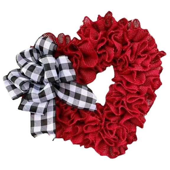 Heart Wreath Frame Decor Heart-shaped Porch Decoration Miss
