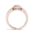 thumbnail image 3 of 1/5 Carat T.W. Diamond Double Halo Cluster 10kt Rose Gold Engagement Ring, 3 of 5