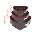 thumbnail image 2 of Juego de sartenes Springform 3 piezas en forma de corazón antiadherente desmontable Cake Pan Cheesecake Pan Bakeware Set DIY, 2 of 7