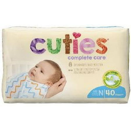 Cuties® Complete Care Diaper, Size 0, 40 per Package