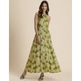 thumbnail image 2 of Moomaya Halter Neck Fit And Flare Maxi Dress, Summer Resort Dress For Women, 2 of 8