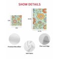thumbnail image 7 of Teal Green Boho Floral Kitchen Dish Towels for Drying Dishes Set of 3, Vintage Farmhouse Ethnic Flowers Waffle Weave Microfiber Hand Tea Bathroom Towels Quick Dry & Absorbent Towel 12x12, 7 of 7