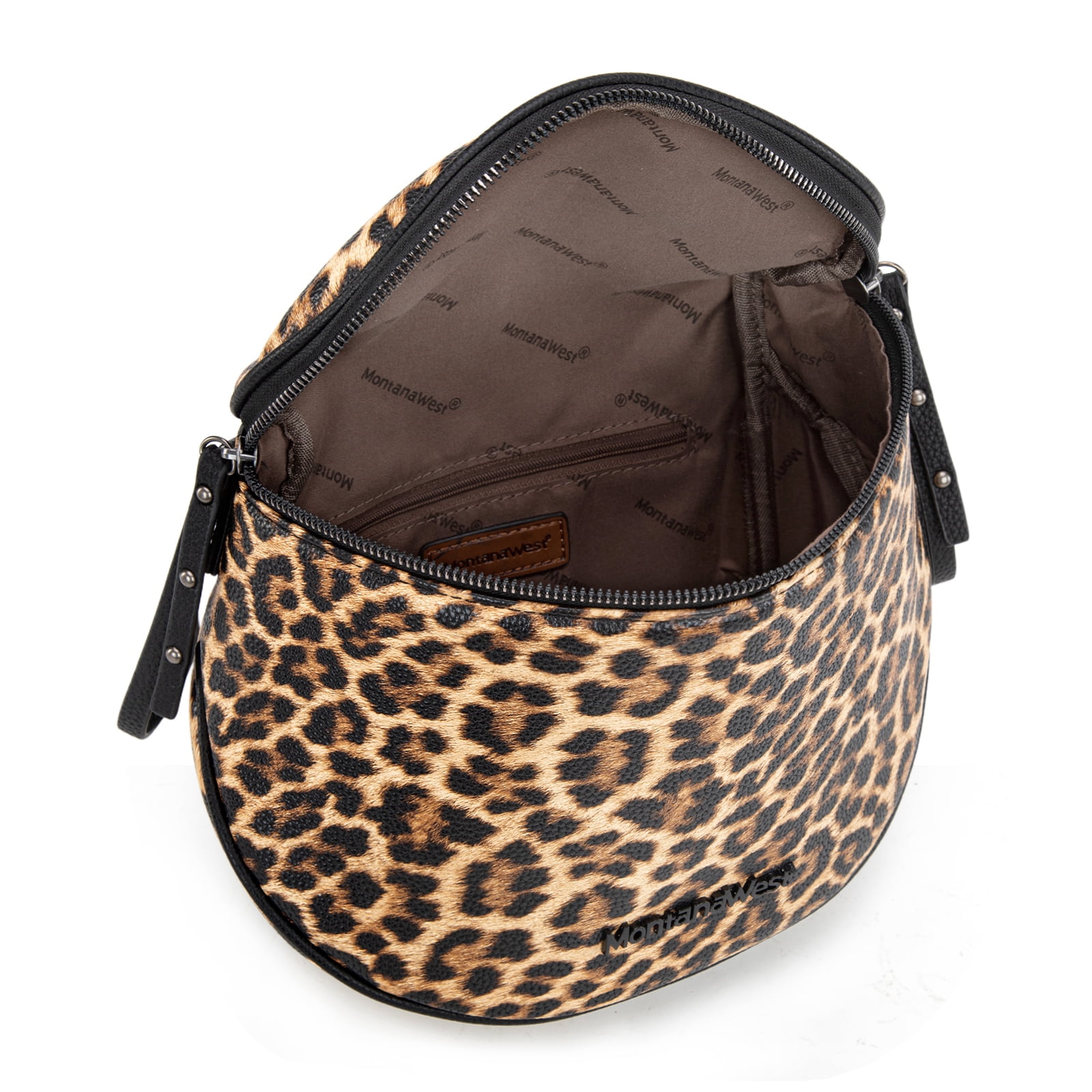 Montana West Crossbody Bags Bum Bag for Women Large Sling Bag with Adjustable Strap and Coin Purse, Leopard