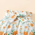 thumbnail image 5 of Girls Summer Outfit Ribbed Ruffle Bodysuit Floral Bloomer Shorts Headband 3 Piece Baby Clothes Set 0-24M, 5 of 7