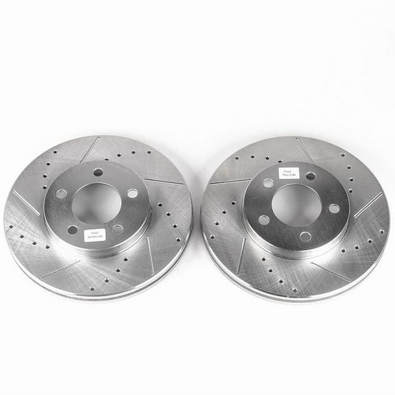 Power Stop AR8151XPR Evolution Drilled & Slotted Rotors -Front