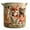 C, variant on Lypsnake Quilted Laundry Basket With Handles,Featuring Quilted Rainbow Paw Print Patchwork Design With Vibrant Multicolor Squares Stitched Texture,Basket For Storing Laundry And Household Items