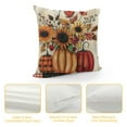 thumbnail image 4 of Chilfamy  Fall Decorations Pillow Covers,Autumn Flower Pillows Decorative Throw Pillows,Eucalyptus Leaves Pumpkin Pillow Cases Hanksgiving Thankful Harvest Fall Decor Cushion Covers, 4 of 5