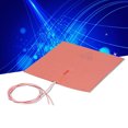 thumbnail image 4 of Silicone Heated Pad, Uniform Heat Transfer Rapid Heating Silicone Pad Heater Safe Reliable  For 3D Printer Parts, 4 of 8