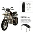 thumbnail image 2 of Luxshiny Custom Shaped Black Iron Motorcycle Front Mudguard 1Set for Water Splash Prevention, 2 of 8