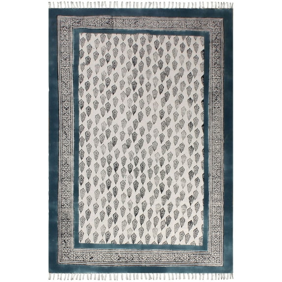 Casavani Vintage Area Cover Hallway Area Rug,Blue 7x7 ft