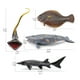 thumbnail image 1 of Figuras de animales de la vida marina profunda de simulación, modelo de animales del océano profundo de PVC, regalo perfecto para niños, 4 Uds., 1 of 8