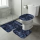 thumbnail image 1 of Juego de 3 alfombrillas de baño gruesas de invierno, de colores surtidos, suaves, absorbentes, antideslizantes, lavables, color azul oscuro, 40 x 60 cm Rkxzt, 1 of 9
