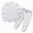 thumbnail image 6 of CAUYDY Kids Photoshoot Outfits for Boys Long Sleeve Shirt Joggers Pants 2 Piece Cute Matching Sets 5Y 6Y 7Y 8Y 9Y 10Y Children Fall Winter Clothes White for Sizes 5-6 Years, 6 of 6