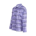 thumbnail image 5 of Seyurigaoka Women Juniors Shacket Fall Plaid Jacket, Tartan Long Sleeve Single-Breasted Shirt, 5 of 10