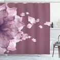 thumbnail image 1 of Ambesonne Flower Shower Curtain, Abstract Futuristic Petals, 69"Wx70"L, Pale Ruby, 1 of 3