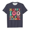 thumbnail image 4 of 100 Days Of School Shirt for Girls Crew Neck Short Sleeve Letter Print Funny Back To School Shirt Clothes for Girls Size 3-4 Years, 4 of 4