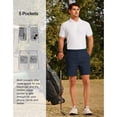 thumbnail image 5 of PULI Men’s Golf Shorts 5" Inseam Relaxed Fit Quick-Dry Lightweight Waterproof Casual Travel Shorts with Pockets, 5 of 6