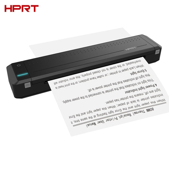 HPRT Printer,Roll Compatible With Computer Office Car Compatible With Windows Office Car Printer Thermal Printer A4 Portable Thermal Printer Wireless Usb Printer With 1pc Ribbon Roll Compatible Pdf