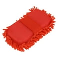 thumbnail image 1 of Guantes de lavado de coche universales de 1 Pc, esponja de limpieza de chenilla, cepillo suave y absorbente - Rojo, 1 of 1
