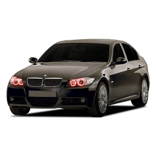 Flashtech Red Led Halo Ring Headlight Kit For Bmw 335i 06 08 Walmart Com Walmart Com