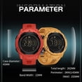 thumbnail image 7 of Men's Digital Watch Waterproof Pedometer Watches Sport Watch Step Counter Calorie Military Watch with Stopwatch Alarm LED Backlight Countdown, 7 of 7