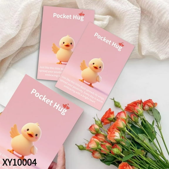 60pcs Cute Pocket Hug Cards with Encouraging Messages. Perfect for Christmas, New Year, Valentine's Day, Birthdays, Christmas and Other Special Occasions