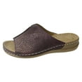 thumbnail image 2 of IUJSOY Womens Retro Printed Wedge Slides Sandals Open Toe Arch Support Summer Casual Shoes, 2 of 9