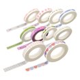 thumbnail image 1 of 10 Rouleaux de Ruban pour Scrapbooking DIY Ruban Décoratif Impression Ruban Washi Décoration (Style Mixte), 1 of 7