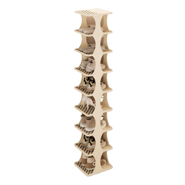 ZheElen Efficient Shoe Storage Cabinet With Durable Construction Space-Saving Shoe Organizer Stack Shoe Rack 9