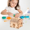 thumbnail image 2 of Rompecabezas de madera 3D caja de música clásica decoración del hogar juguetes educativos de madera duraderos portátiles para niños, 2 of 5