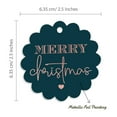 thumbnail image 6 of Inkdotpot Merry Christmas Bottle Tag Real Rose Gold Foil Favor Hang Tags Pack Of 100, 6 of 7
