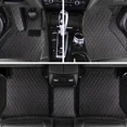 thumbnail image 2 of Custom Fit for Chevrolet Malibu 2013 2014 2015 Car Floor Mats, Leatherette 3D Modeled All Surround Car Floor Carpet, 1st & 2nd Row Floor Liners Set Black, 2 of 9