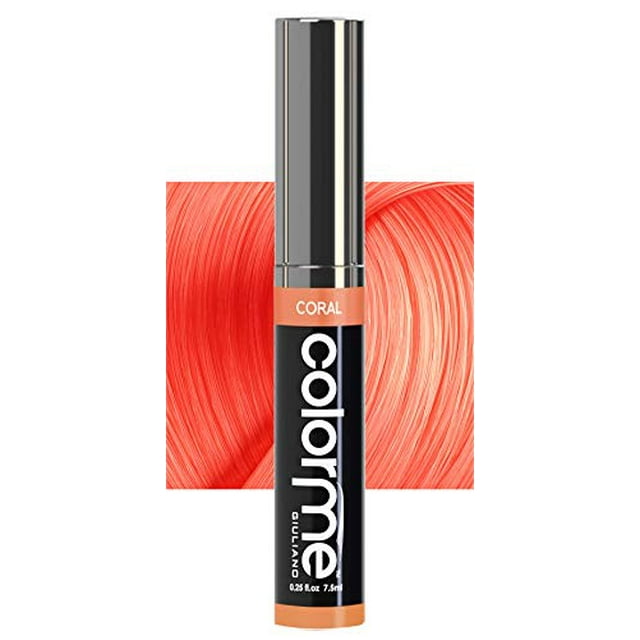 Máscara de pestañas temporal Colorme Root Touch Up para colorear y difuminar el crecimiento del tinte semipermanente. Se lava (CORAL)