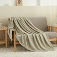 thumbnail image 3 of JML King Size Bed Blanket Set(90"x108") with 2 Shams - 3 Piece Knit Fuzzy Heather Jersey Blanket, 3 of 6