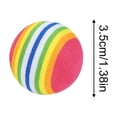 thumbnail image 2 of 3PCS Rainbow Cat Toy Balls Interactive Soft EVA Foam Pet Exercise Toys for Indoor Play and Chasing Lightweight Fetch Balls for Cats and Small Breed Dogs - A,Size S, 2 of 6