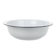 thumbnail image 1 of Miangastore Large Enamel Basin Vintage Enamel Mixing Bowl Kitchen Enamelware Dishes White Enamelware Basin Enamel Wash Bowl for Bread Mixing Vegetable Washing, 1 of 8