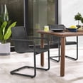 thumbnail image 2 of Dining Side Chair, Set of 2, Black, Wicker Rattan, Outdoor Patio Balcony Cafe Bistro Garden Hospitality Restaurant, Modern Contemporary, HB37412, 2 of 10