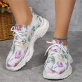 thumbnail image 6 of AUDeals Women Travel Walking Shoes - Lightweight Breathable Mesh Sneakers for Casual Trips and Everyday Motion (White, 8), 6 of 8