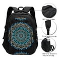 thumbnail image 3 of Cauagu Mandala Print Travel Laptop with USB Charging Port,Extra Large Backpack College Backpack Business Work Bag Casual Daypack Perfert for Men Women, 3 of 7