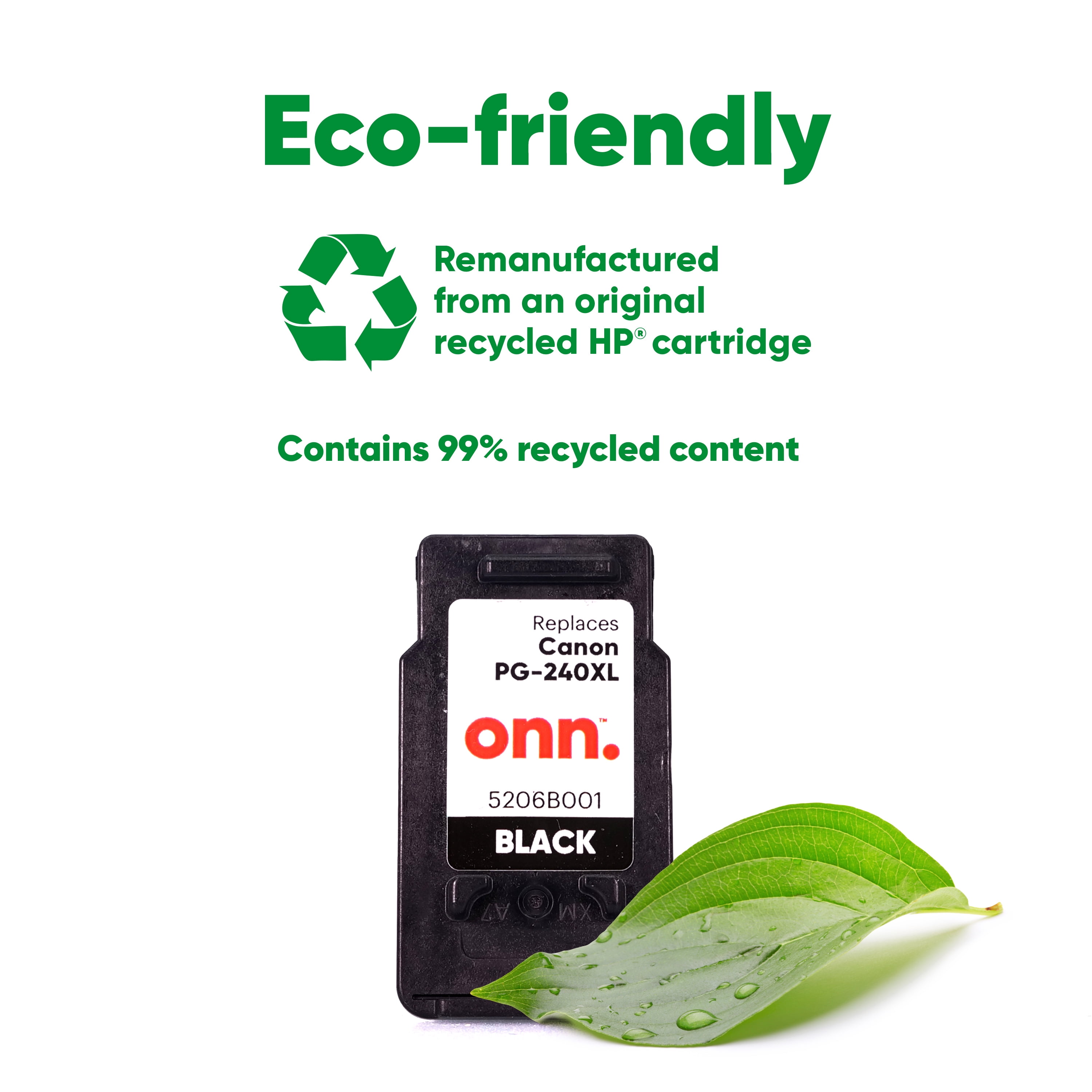 (2 pack) onn Ink Cartridge, Canon 240XL Black