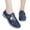 Dark Blue, variant on Itsun Womens Dress Shoes, Women's Flats Classic Fancy Leather Dress Shoes, Hollowed Out Casual Shoes, Comfort Lightweight Soft Slip On Flats Shoes Red